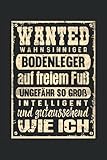 Bodenleger Wanted Notizbuch (liniert) Handwerker Lustiges Fliesenleg