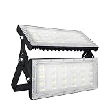 200W LED Strahler Außen, bapro LED Fluter Aussen 20000LM Superhell Aussenstrahler,3000K Led Scheinwerfer IP65 Wasserdicht mit 180° Rotations, Außenbeleuchtung für Garten, Garage, Hof, Sportp