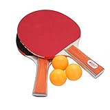 YAOQI Tischtennis-Set | Premium Tischtennisschläger und Bälle | inkl. Hochleistungs-Tischtennisschläger, 3-Sterne-Ping-Pong-Bälle, Advanced Ping Pong Schläger-Set für 2 Sp