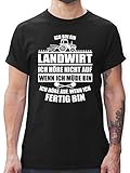 Landwirt Geschenk Bauer - Ich Bin EIN Landwirt - L - Schwarz - Tshirt Herren lustig trecker - L190 - Tshirt Herren und Männer T-S