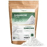 D-Mannose Pulver - 200 g - (3,3 Monate Vorrat) - Aus pflanzlicher Fermentation - Laborgeprüft - Rein & naturbelassen - Ohne Zusätze - Veg