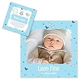 Unser-Festtag Kleiner Schatz Dankeskarte Danksagung Geburtskarten schön Foto Junge Baby, Ihr eigener Text wird eingedruckt, Foto - 20