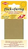 Kleiber 43072 Flick + fertig Selbstklebender Nylon Ausbesserungsflicken, 100% Polyamid, Beige, 25 x 5,8 x 0,02 cm , (145 cm²)