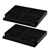 Kohlefilter 2 Stk Aktivkohlefilter Ersatz für Zanussi 902979355/2 EFF70 E3CFF70 195x139mm Filltermatt Zubehör Filter für Dunstabzugshaube Abzugshaube von Alno Altus Beko Electrolux Zank
