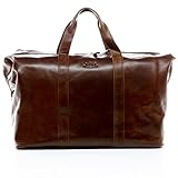 SID & VAIN Reisetasche echt Leder Chester XL groß Sporttasche groß Weekender Ledertasche Herren 56 cm b