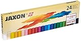 Honsell 47424 - Jaxon Ölpastellkreide, 24er Set im Kartonetui, brillante, lichtechte Farben, ideal für Künstler, Hobbymaler, Kinder, Schule, Kunstunterricht, frei von S