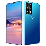 Lsqdwy Neues entsperrtes Smartphone, P40 Plus, 6,8 Zoll HD, 4GB+32/64128GB, unterstützt Face ID/Fingerabdruck-Entsperrung, 18MP+32MP, 4800mAh, Android 10.0, schwarz/blau/weiß, 4G