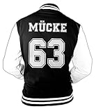 Herren College Jacke Mücke Buddy Movie Star Film, 63 Baseballjack