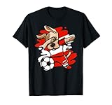 Dabbing Hund Österreich Fußball Österreichische Flagge Sport T-S