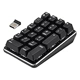 balikha Tragbare Smart 2.4G Wireless Mechanische Numerische Tastatur, 21 Tasten Mini Numpad Gaming Tastatur, für Laptop, Tablets Schwarz - Farb