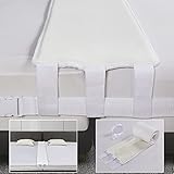 Qucover Liebesbrücke für Matratzen 200x30cm mit Spanngurten Extra Breit Für Familien und Paare Bettbrücke für Doppelbett Twin zu King Konverter-Kit Matratzenverbinder Ritzenfü