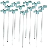 Semptec Urban Survival Technology Heringe steiniger Boden: 12er-Set Felsbodenheringe für steinigen Untergrund, 25 cm, Ø 7 mm (Zeltheringe für steinigen Boden)