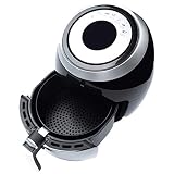 Yxxc Heißluftfritteuse 3,6 Liter 1500 W Elektrische Heißluftfritteuse Backofen Ölloser Kocher Smart Presets LED Digital Touchscreen Antihaft Gesundes Kochen - Schw