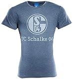 FC Schalke 04 FC Gelsenkirchen-Schalke 04 eV Herren T-Shirt Damen Basic meliert Größe XL
