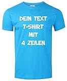 T-Shirt Bedrucken mit dem Amazon Tshirt Designer. T-Shirt selber gestalten. T-Shirt Druck. T-Shirt mit Wunschtext. T Shirts sind Ökotex-100 Zertifiziert. - Hellblau M