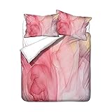 SHUILIANDU Nordic Simple Hell Rosa Single Doppel Duvet Cover Set Mädchen Abstrakte Kunst Muster Bettwäsche Twin Königin Quilt Cover Kissenbezug (Color : 5, Size : 2pillowcase50x75cm)