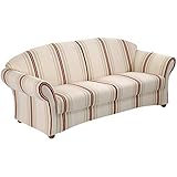 Max Winzer Sofa 2,5-Sitzer Corona Flachgewebe weiß 2887-3000-2041250-F07 breite x Tiefe x höhe: 202 x 81 x 85