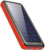 Feob Solar Powerbank 26800mAh -【Drei Wahlmöglichkeiten für Type-C, Micro USB oder Solarpanel-Eingänge】- Solarladegerät Externer Akku Power Bank Backup Camping Outdoor für iPhone, Samsung,