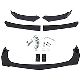 Prom-note Front Lip Spoiler Splitter Auto Universal Kohlefaser Frontstoßstange Spoilerlippe Frontstoßstange Spoiler, Schutz Spoiler Splitter Bright Black