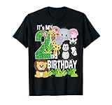 It's My 2nd Birthday Party Jungle Safari Zoo Theme Bday T-S