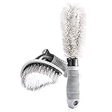 Mercurius- Felgenbürste & Reifenbürste, intensiv reinigende Felgen Bürsten, schonende Reinigung, bis tief ins Felgenbett - ideal für hochwertige Auto Felgen, Bürste, Felgenbürste Alufelg