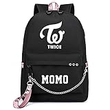 Kpop Twice Rucksack Student Daypack Schultasche College School Bookbag Geschenkwaren Laptoptasche Reise Schule Canvas Bags NA YEON JUNG YEON MOMO SANA JI Hyo MINA DAHYUN CHAE Young TZUYU