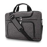 BERTASCHE Laptoptasche 17 Zoll - 17,3 Zoll Notebooktasche Schulter Tasche für Uni Arbeit B