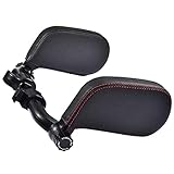 Auto Kopfstütze für Kinder Erwachsene,Autositz Nackenstütze mit Teleskopstange und Schiebebaren Clip Verstellbarer Schiebestange Komfortabel Nackenkissen aus Leder Kopfstütze Schwarz Rote N