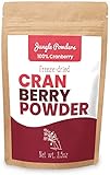 Jungle Powders Wild Cranberry Pulver 100g Natürliches gefriergetrocknetes Preiselbeeren Extrakt Kein GMO Vegan Pulverisierte Preiselbeeren Ohne Zuck