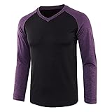 Chejarity Herren Henley Shirts Waffel Langarmshirt mit Knöpfen Casual T Shirt Slim Fit Basic T-Shirts Einfarbige Longsleeve Oberteile Tops mit Mehrerer Farb