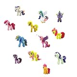 Smileh Unicorn Cake Topper Figuren Pony Kuchen Dekoration Figuren Unicorn Mini Figuren Set 12 Stück