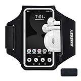 HAISSKY Sportarmband Mit Kopfhörer Tasche Sportarmband Handytasche Sport für iPhone 12 Pro/11/11 Pro/XR/XS/X/8 Plus/7 Plus/8/7/6s,Huawei P40/P30/Mate 20 Pro Handyhülle Running Armb