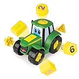 John Deere Johnny Traktor Lern & Spaß, der lachende Spielzeugtraktor für die ganz kleinen Farmer zum Zahlenlernen. Der Plastiktraktor lässt sich anschieben und motiviert Kinder ab 3 Jahren zum Z