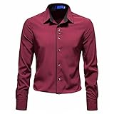 Herren Langarmhemd Casual Fit Kent Langarm Weihnachtsmotive Hemd Slim Fit Freizeithemd schlank Langarmhemd Businesshemd Männer Regular Shirts Business Casual Party
