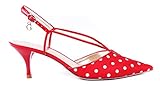 Guess Sandalen Slingbacks Pumps (Rot, Numeric_37)