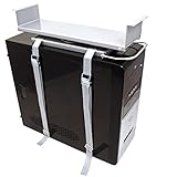 ROLINE PC Halterung Universal | Stabil und flexibel | Computer Halter in silber | Bis 20 Kg