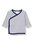 Schnizler Unisex Baby Flügelhemd Langarm Ringel Kleinkind Unterwäsche-Satz, Marine, 44