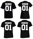 Herren T-Shirt Modell King - Schwarz L