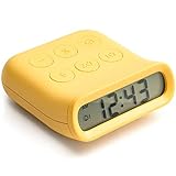 UETSNOR Wecker,Klein Wecker Digital,Schlummer,Minuten,Datumskalender alarmanzeige Nachttisch Einfache Einrichtung für Heimreise Schlafzimmer Kü