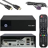 AB Pulse 4K Mini UHD Sat-Receiver (DVB-S2X-Tuner, Linux E2, Ultra HD 2160p, H.265, HDR10, 1 GB RAM & 8 GB Flash, USB 2.0 & 3.0, HDMI, CI, CA-Kartenleser, MicroSD-Slot, LAN, schwarz)