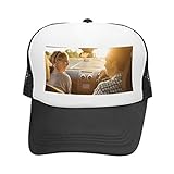 Personalisierte Half Mesh Cap Baseball Kappe personalisierbar Baseballmütze Strand Mütze Trucker Hut Bedruckt mit Ihrem Wunschbild oder Wunschtex