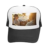 Personalisierte Half Mesh Cap Baseball Kappe personalisierbar Baseballmütze Strand Mütze Trucker Hut Bedruckt mit Ihrem Wunschbild oder Wunschtex