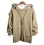 XIAOYAO Herren Kapuzenpullover Long Sleeve Sweatjacke Pullover Hoodie (Grün, XXXXL(Höhe:190-195cm Gewicht:83-90kg))