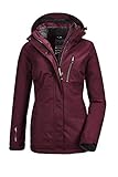 Killtec Damen Nira Funktionsjacke Mit Abzippbarer Kapuze, Pflaume, 46