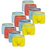 Usex Sense 12er Pack Jungen Boxershorts Kinder Unterhosen Baumwolle Unterwäsche für 2-9 Jahre(5-7 Jahre,1710L)