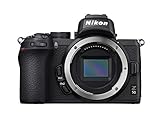 Nikon Z 50 Spiegellose Kamera im DX-Format (20,9 MP, OLED-Sucher mit 2,36 Millionen Bildpunkten, 11 Bilder pro Sekunde, Hybrid-AF mit Fokus-Assistent, ISO 100-51.200, 4K UHD Video)