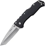 Cold Steel Pro Lite Einhandmesser, Stahl 4116, Tri-Ad Klingensperre, Polymergriff, Fangriemenöse - Messer - Taschenmesser Klappmesser - Tanto Klinge Klingenlänge 8,9