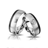 Juwelier Schönschmied - Unisex Partnerringe Eheringe Freundschaftsringe Hamal Edelstahl 62-62 258HDac - Kostenlose Wunschgravur mit AMAZON KONFIGURATOR online gestalten!