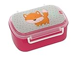 SIGIKID 25169 Brotzeitbox Fuchs Brotzeitbox BPA-frei Mädchen Lunchbox empfohlen ab 2 Jahren blau/pink