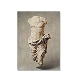 YWCMDH Deko Wohnzimmer Aphrodite Griechische Mythologie Skulptur Poster Leinwanddruck Antikes Griechenland Statue Fotografie Schlafzimmer Wand Bilder Dekoration 50x70cm x1 R